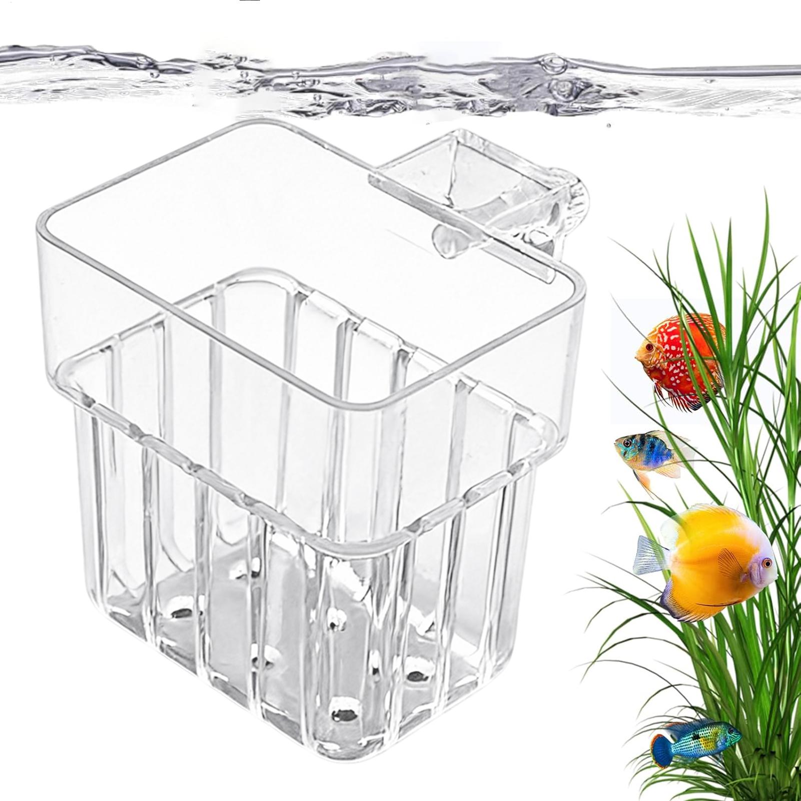 Aquarium Plants Live - Pot transparent suspendu pour plantes d'aquarium,