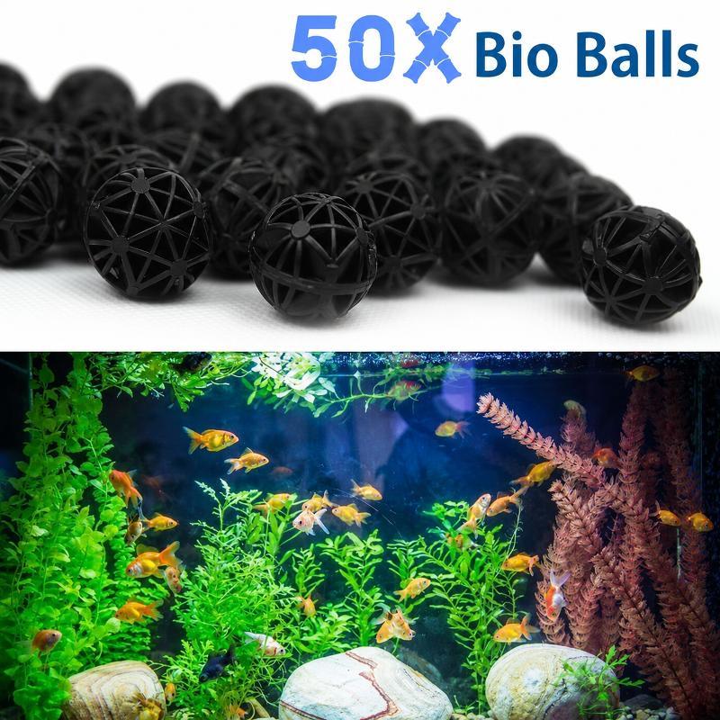 Aquarium Fertilizer - 50 pièces de boules filtrantes biologiques