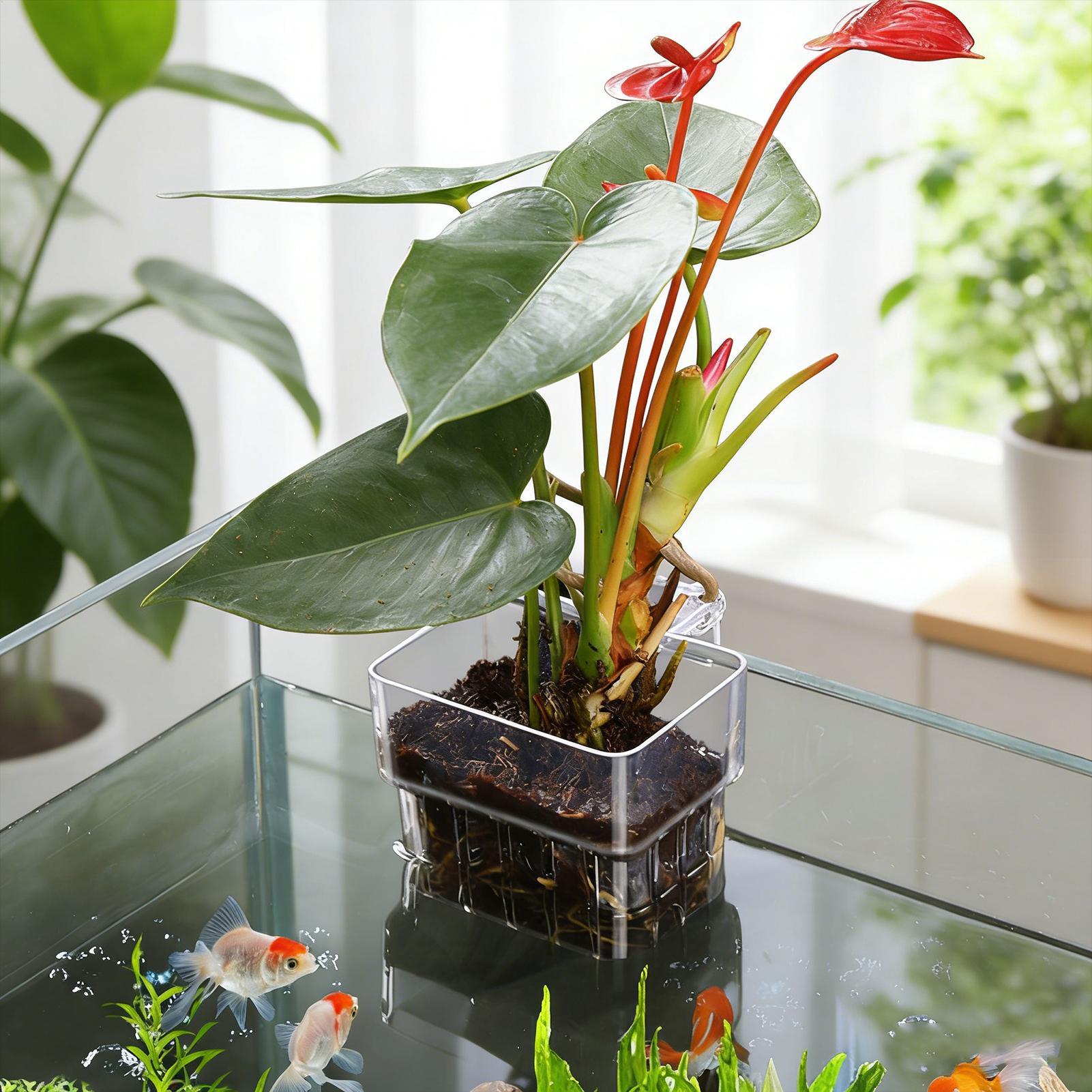 Pot transparent suspendu pour  - Aquarium Plants Live avis et prix