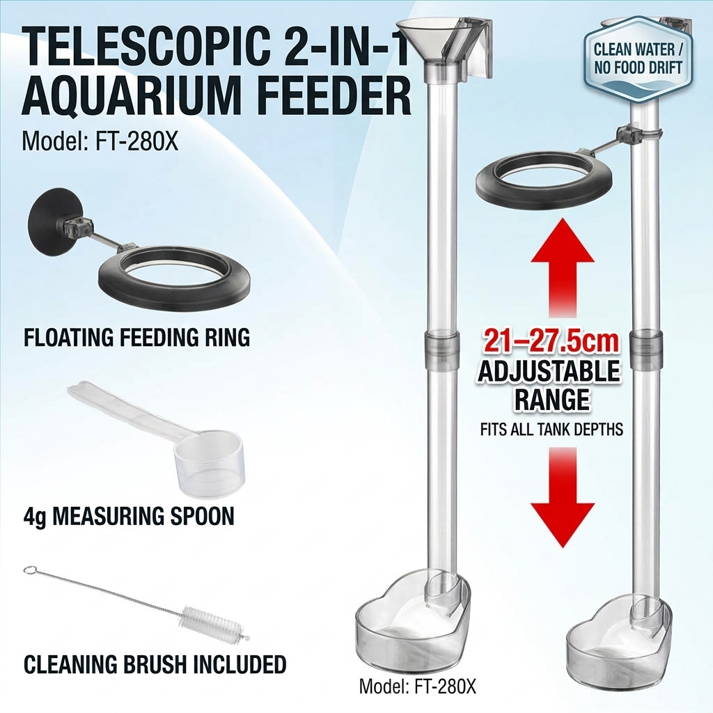 Tube télescopique en acrylique - Aquarium Fertilizer avis et prix